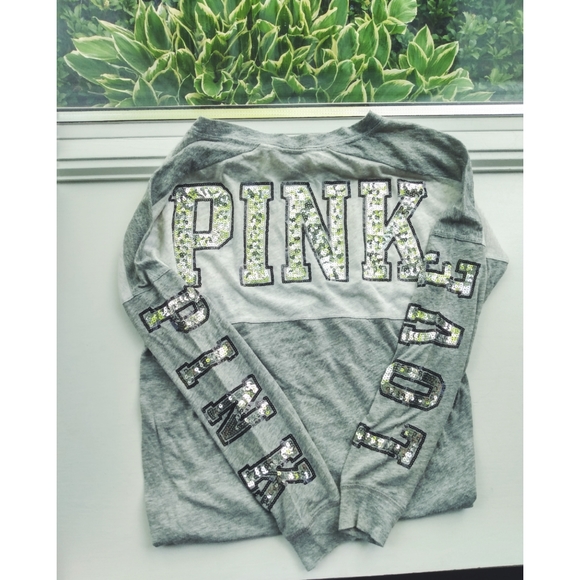 🌿XS Victoria's Secret PINK Long Sleeve Tee - Picture 1 of 4